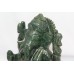 Handmade Natural Jade green stone god ganesh idol Figure 2605 Gr